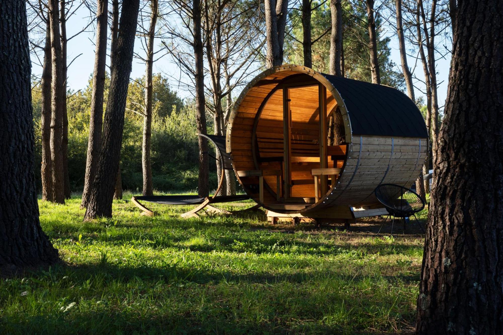 L Ost In Sensations -Hebergements Insolites Et Suites De Luxe Spa Sauna Piscine Foret Marcenais エクステリア 写真